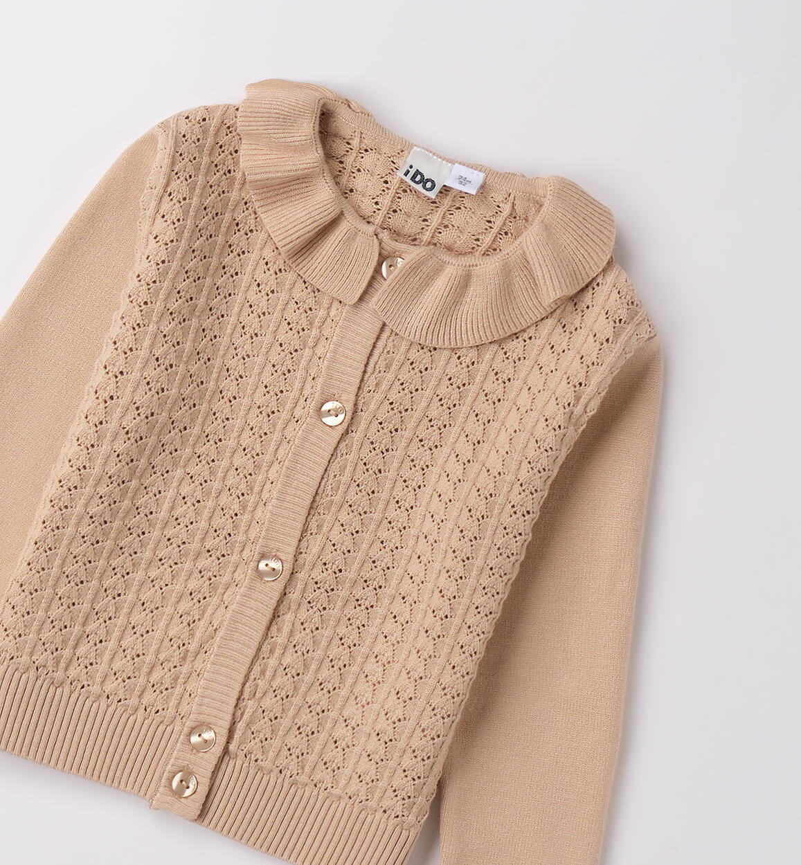 Cardigan bambina iDO BEIGE-0941 - 1084B32400