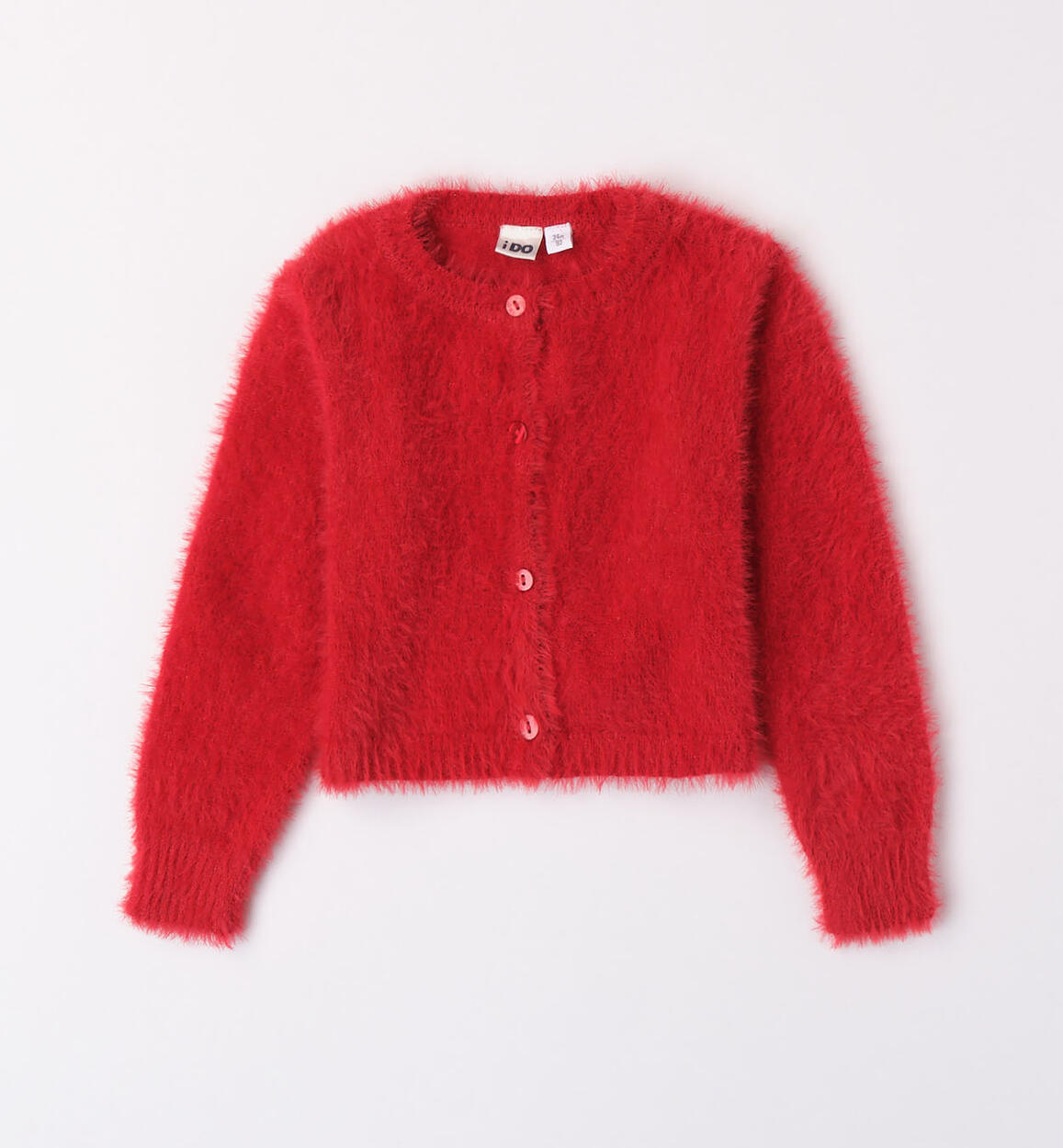iDO lurex cardigan for girls aged 9 months to 8 years RED iDO