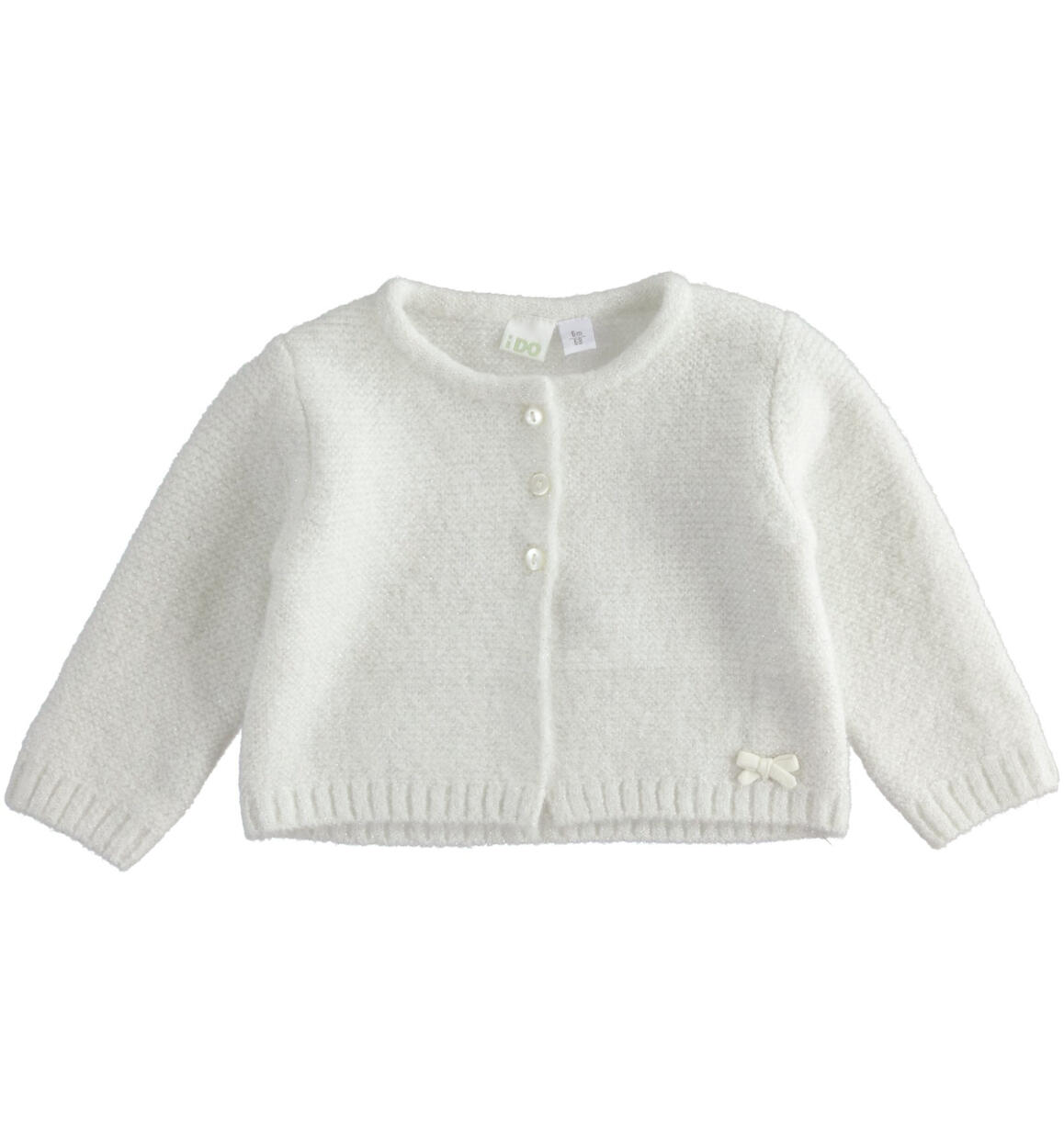 Baby girl cardigan with bow from 1 to 24 months iDO CREAM iDO