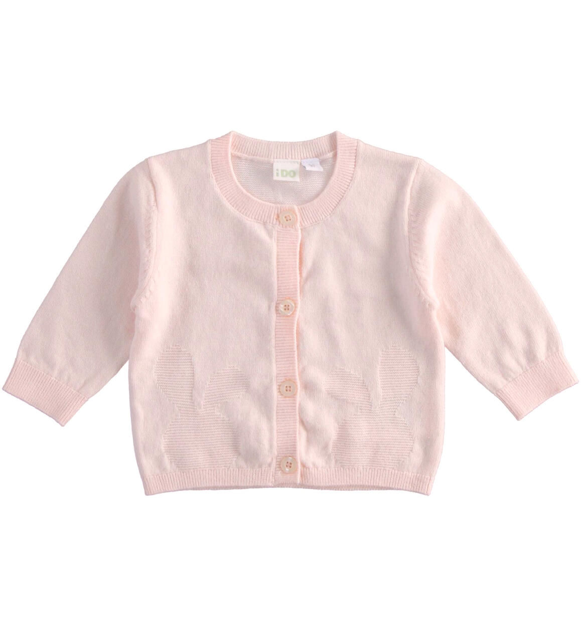 Tricot baby girl cardigan from 1 to 24 months iDO PINK iDO