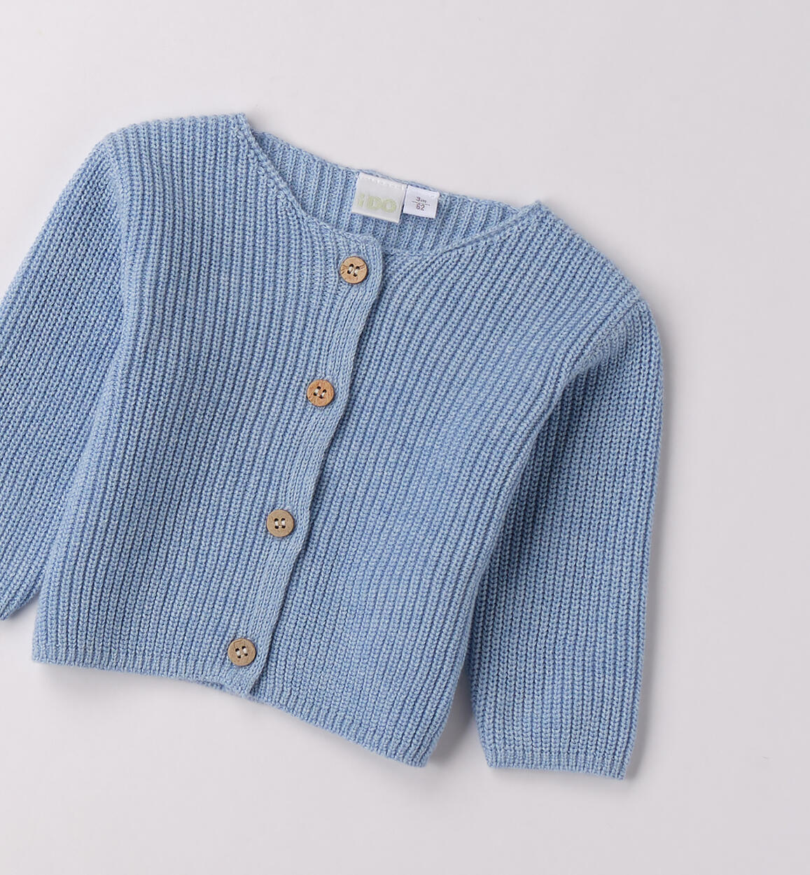Cardigan da neonata AZZURRO MELANGE-8925 - 0084F12800