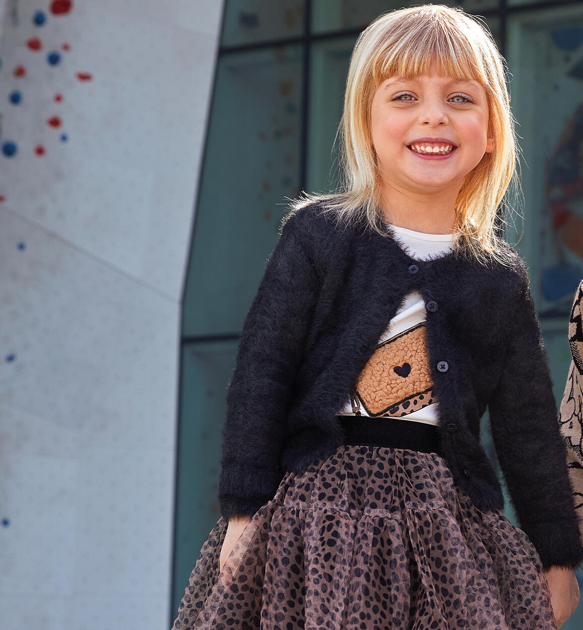 Cardigan iDO per bambina NERO iDO