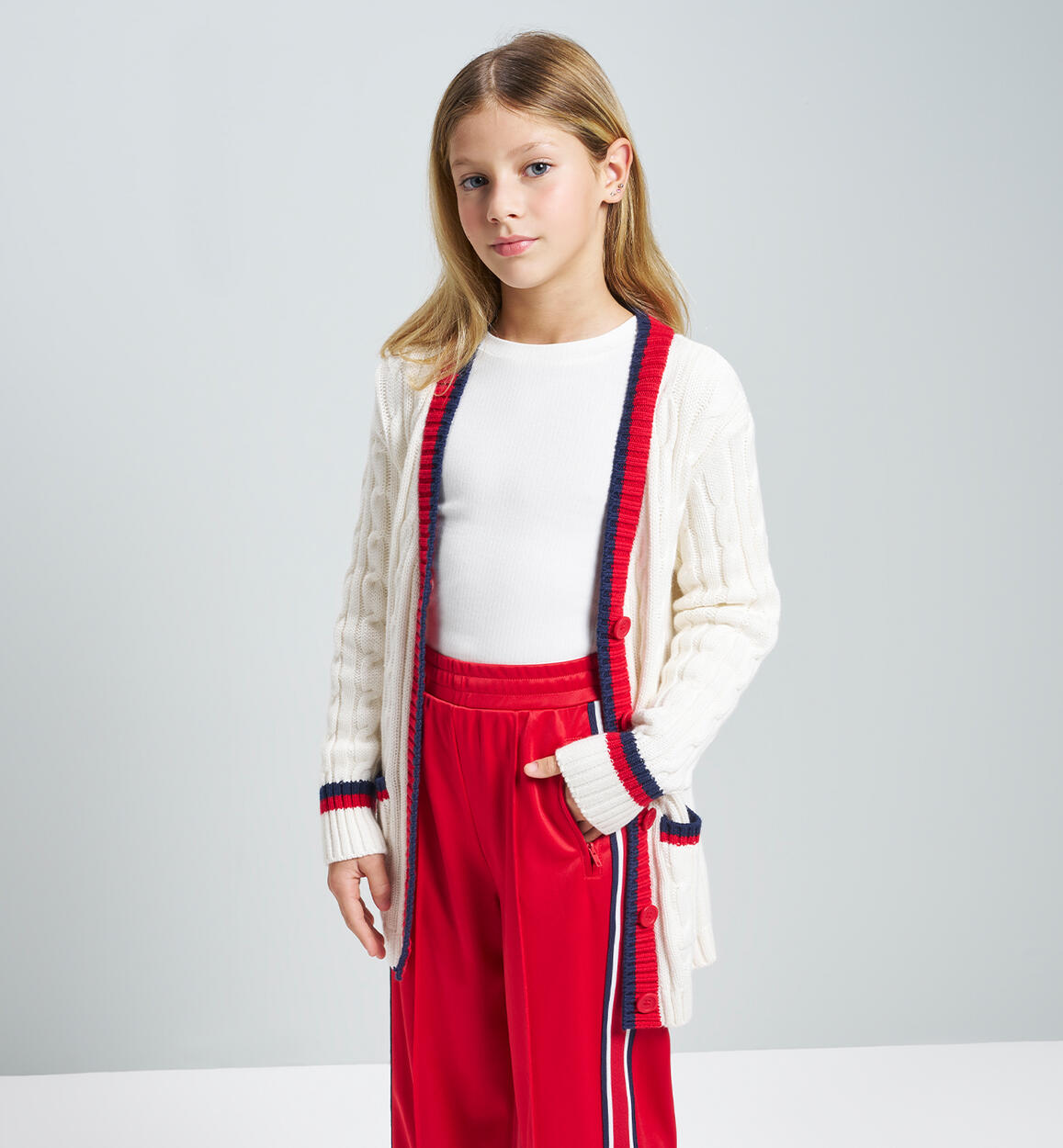 Cardigan iDO ragazza PANNA iDO