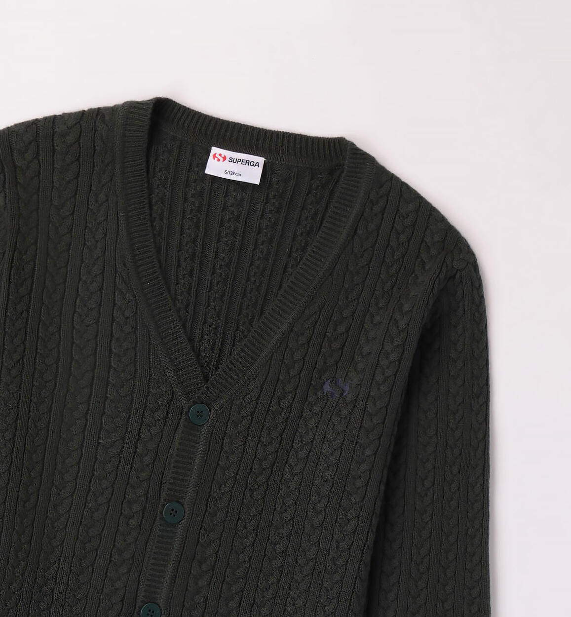 Cardigan in tricot Superga GREEN-4257