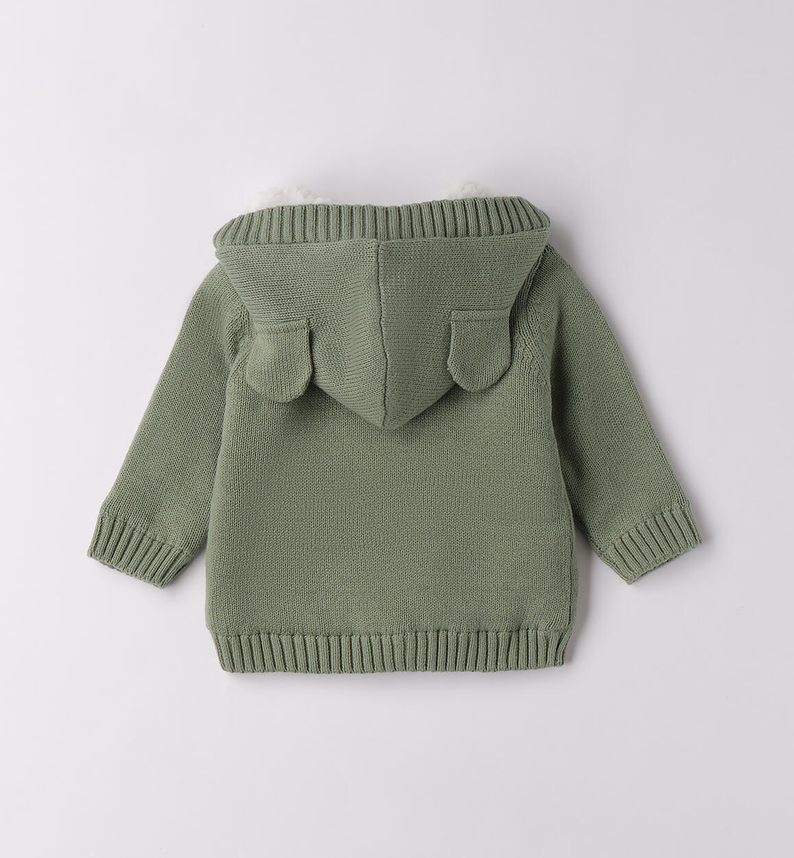 Cardigan invernale neonato VERDE SALVIA-4921 - 0064F05800
