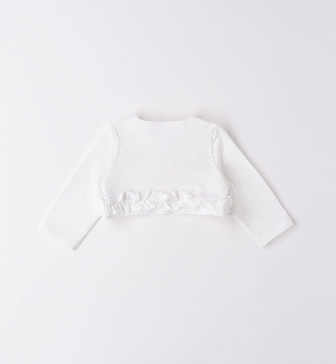 Cardigan neonata con ruches BIANCO-0113 - 0484617500