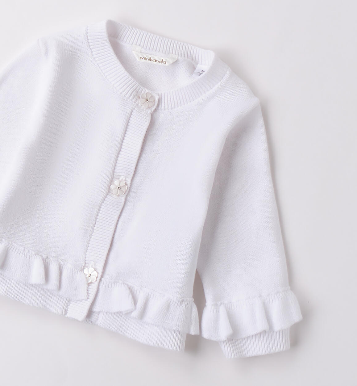 Cardigan neonata Minibanda BIANCO-0113 - 0083B76200