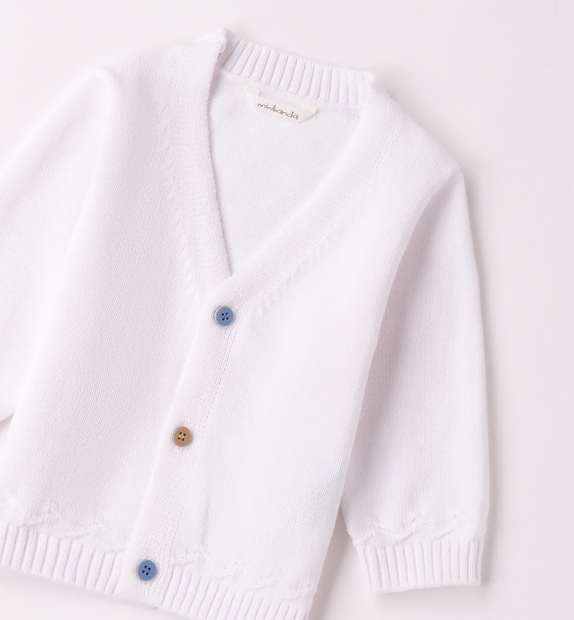 Cardigan neonato Minibanda BIANCO-0113 - 0063B64300