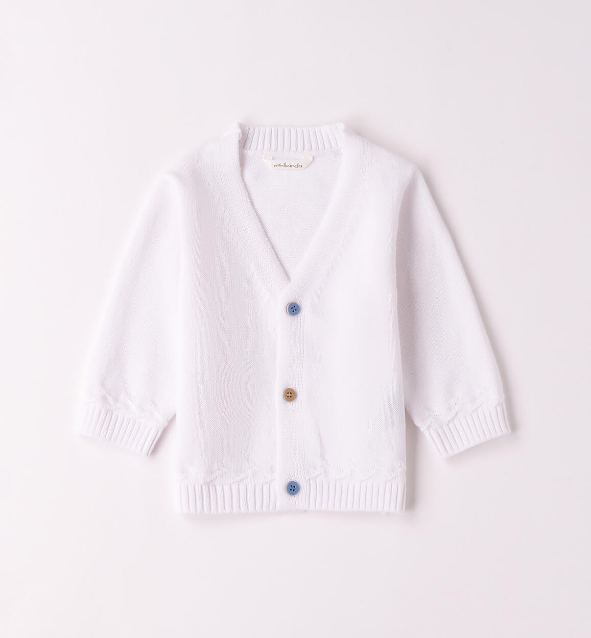 Cardigan neonato Minibanda BIANCO-0113 - 0063B64300