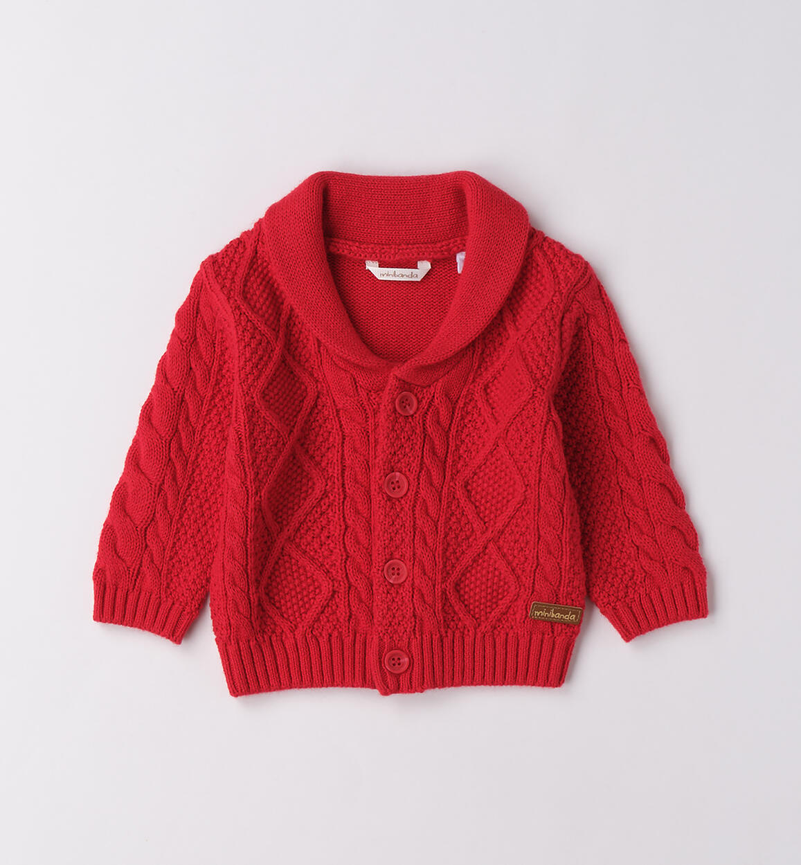 Cardigan neonato Minibanda ROSSO Minibanda