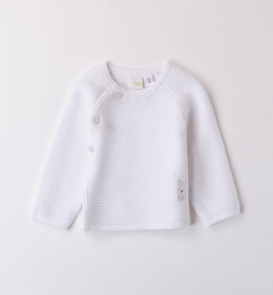 Cardigan neonato unisex BIANCO iDO