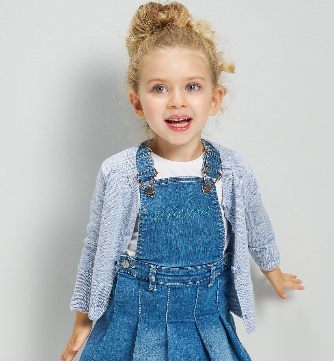 Cardigan per bambina AZZURRO Sarabanda