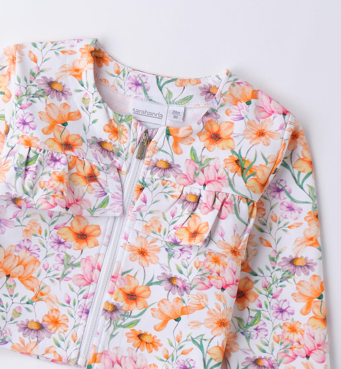 Cardigan per bambina BIANCO-MULTICOLOR-6BLD - 1480B30500