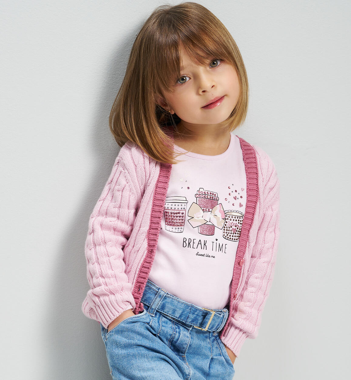 Cardigan per bambina ROSA iDO
