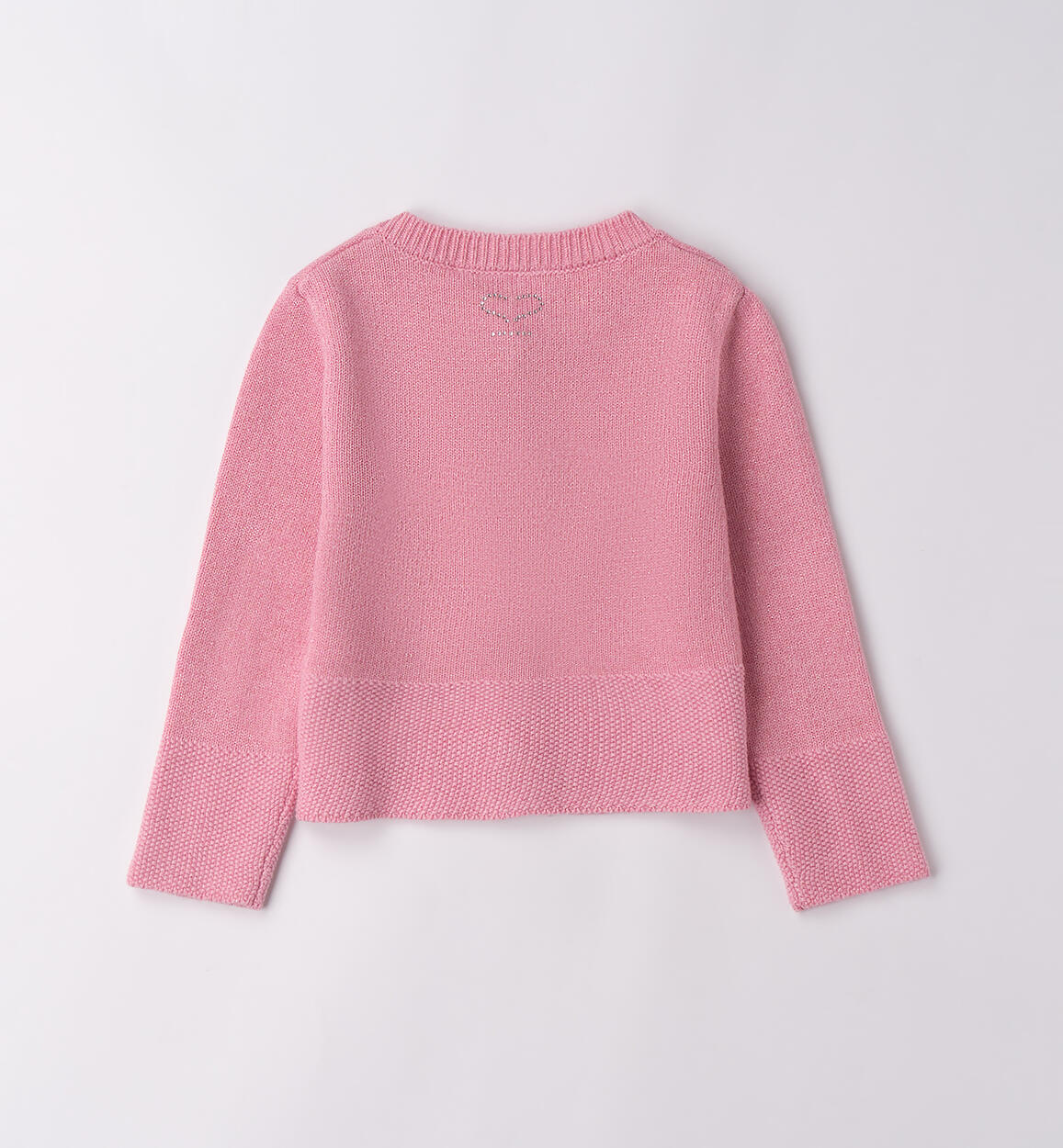 Cardigan per bambina ROSA MELANGE -8952 - 1080F24200