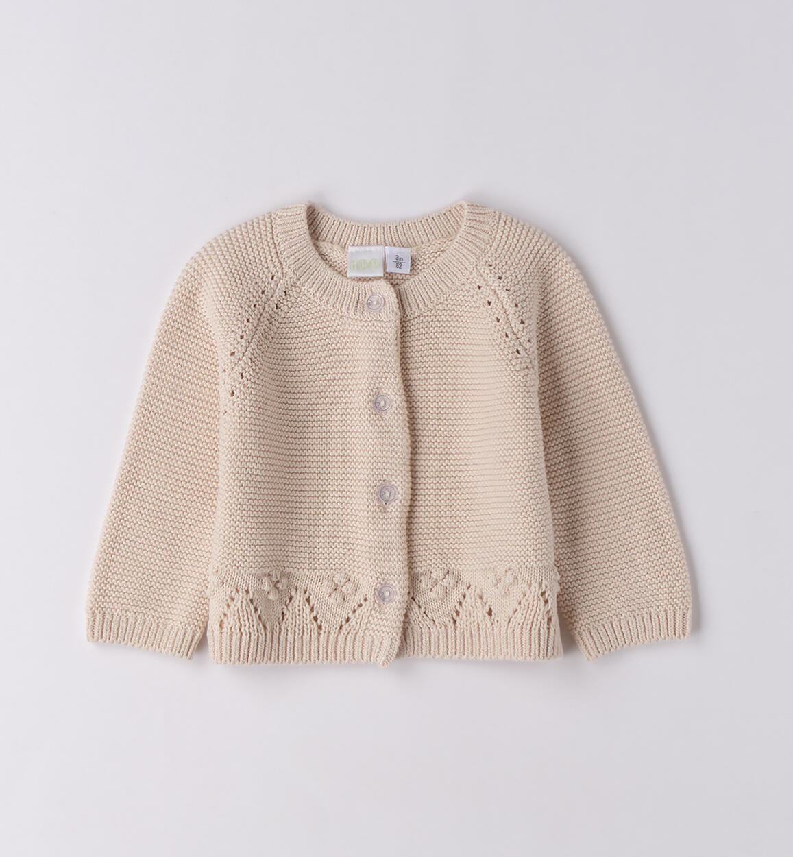 Cardigan per neonata ECRU'-0164 - 0084F12700