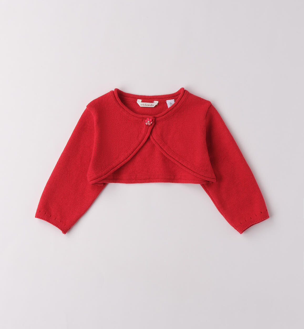 Cardigan per neonata ROSSO Minibanda