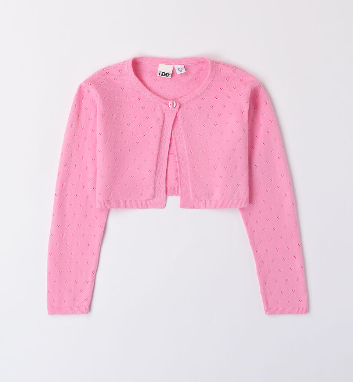 Cardigan traforato per bambina ROSA iDO