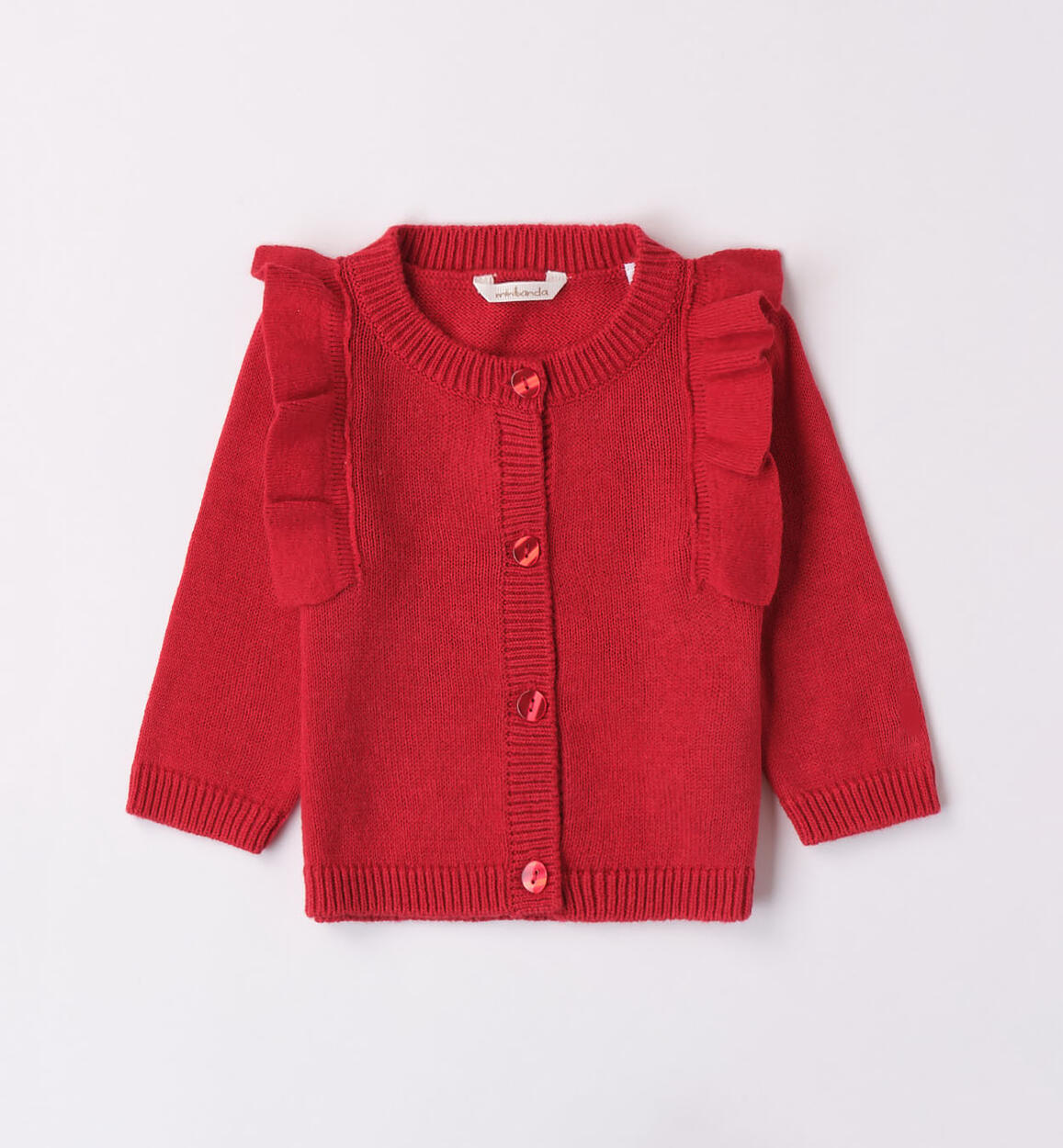 Cardigan tricot bimba ROSSO Minibanda