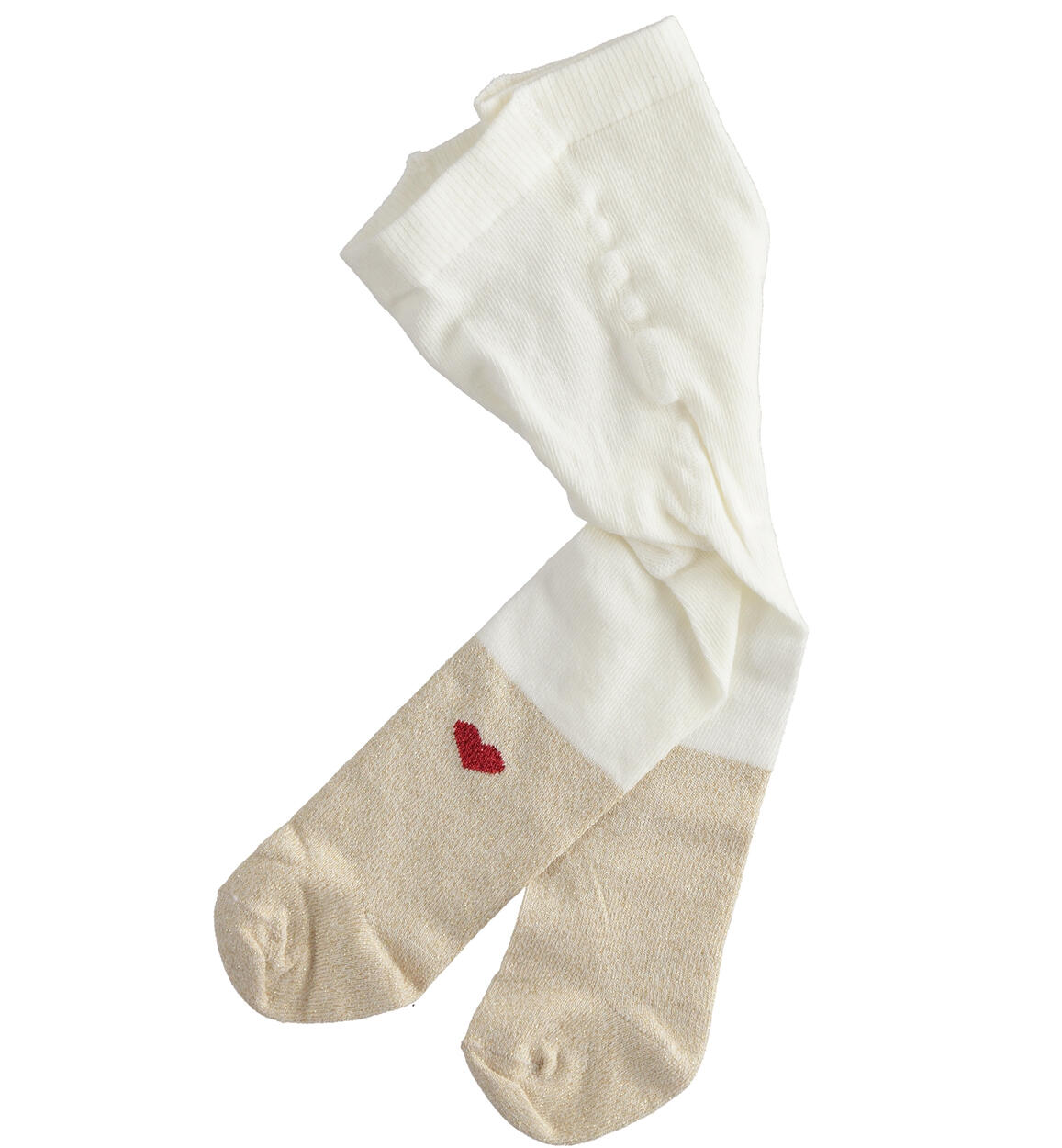 Baby girls tights with heart from 0 to 18 months iDO YELLOW iDO