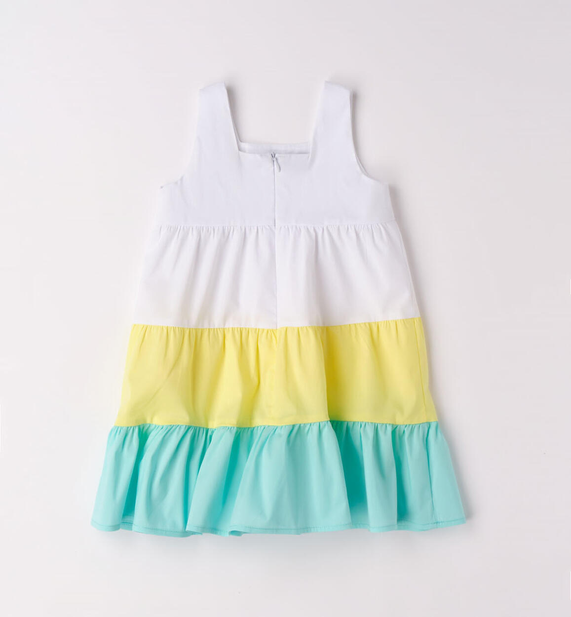 Colorato abito estivo bambina BIANCO-0113