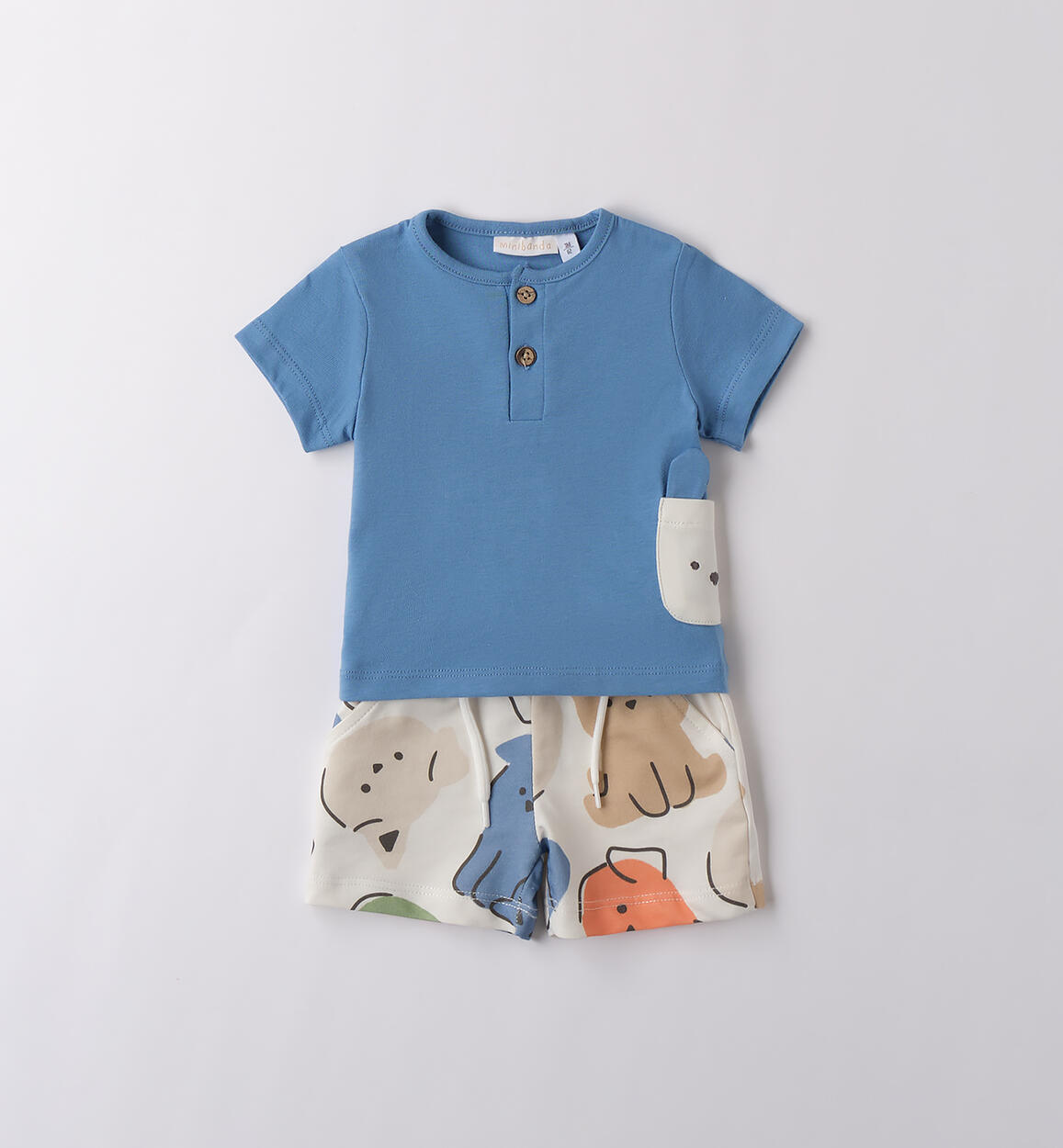 Completino bimbo neonato BLU Minibanda