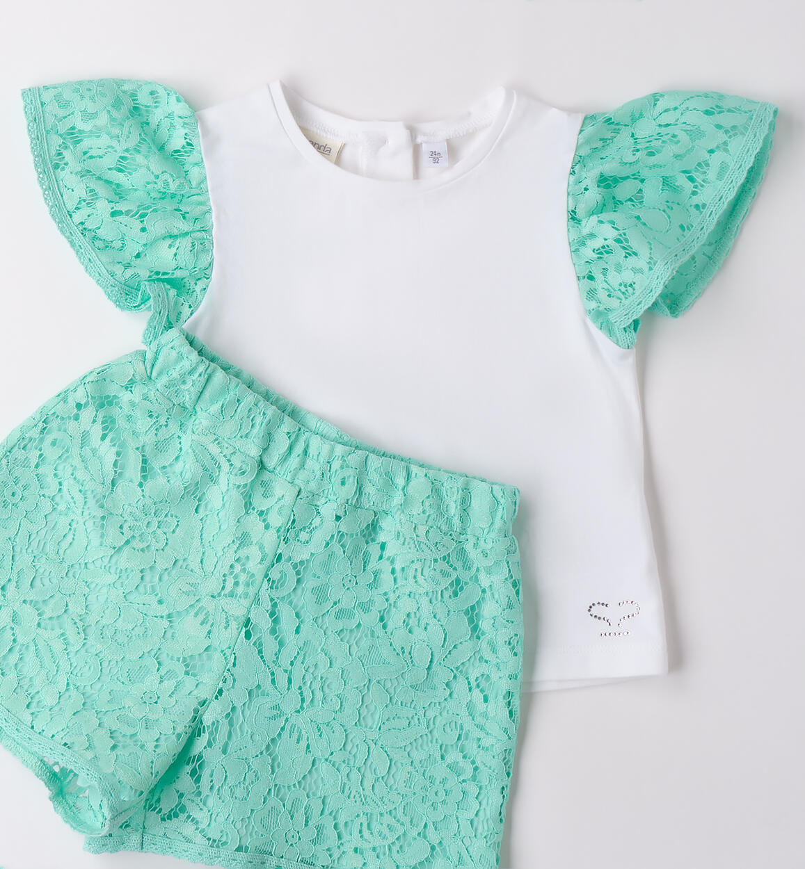 Completino da bambina Sarabanda BIANCO-0113 - 1870B34600