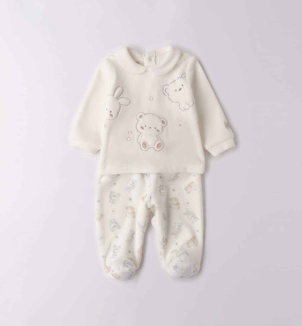 Completino due pezzi neonato PANNA iDO