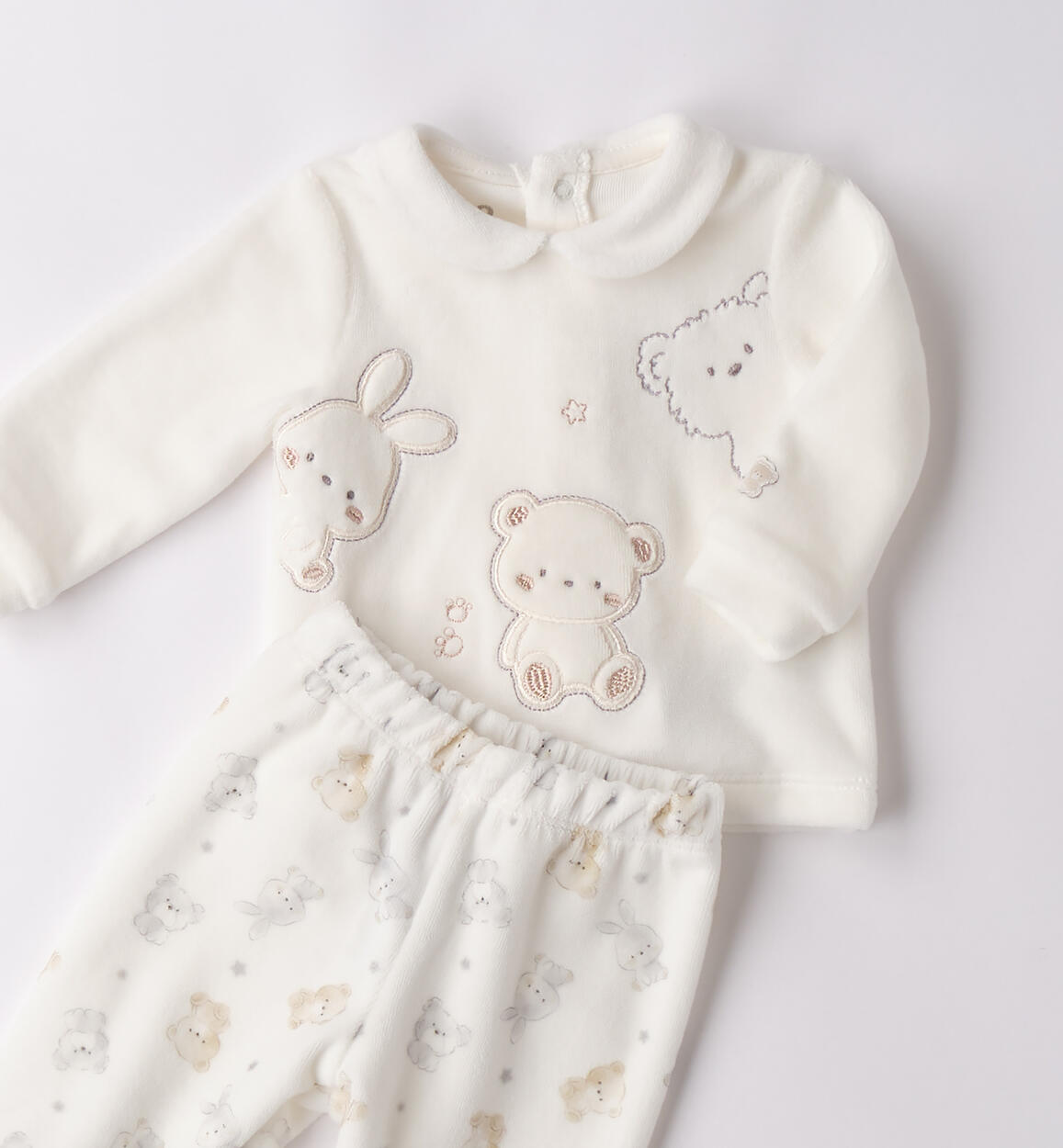 Completino due pezzi neonato PANNA-0112 - 0024F16100