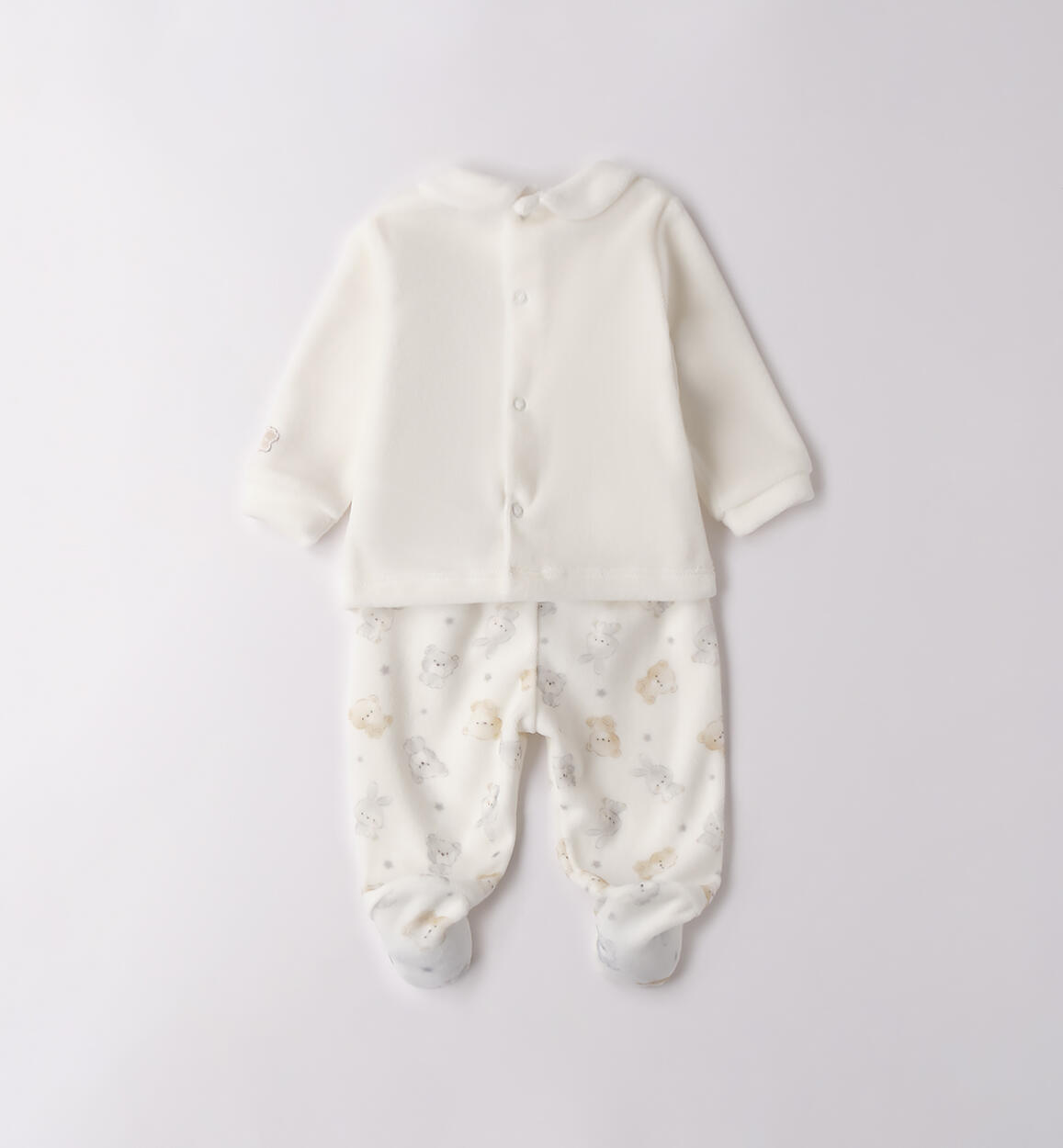 Completino due pezzi neonato PANNA-0112 - 0024F16100