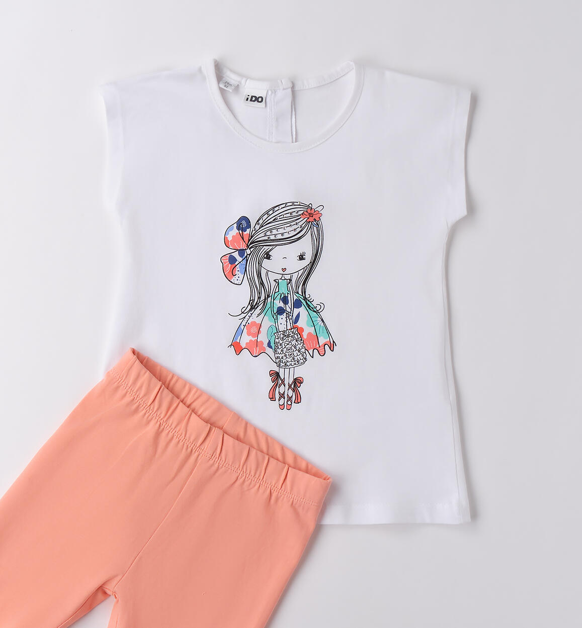 Completino estivo bambina BIANCO-0113 - 1874B549G2