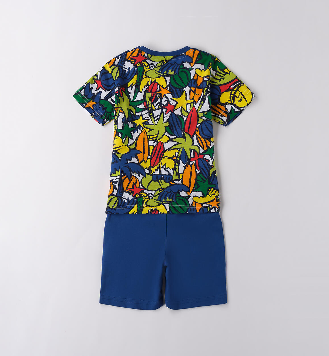 Completino estivo bambino BIANCO-ARANCIO-6BGV - 1274B44500