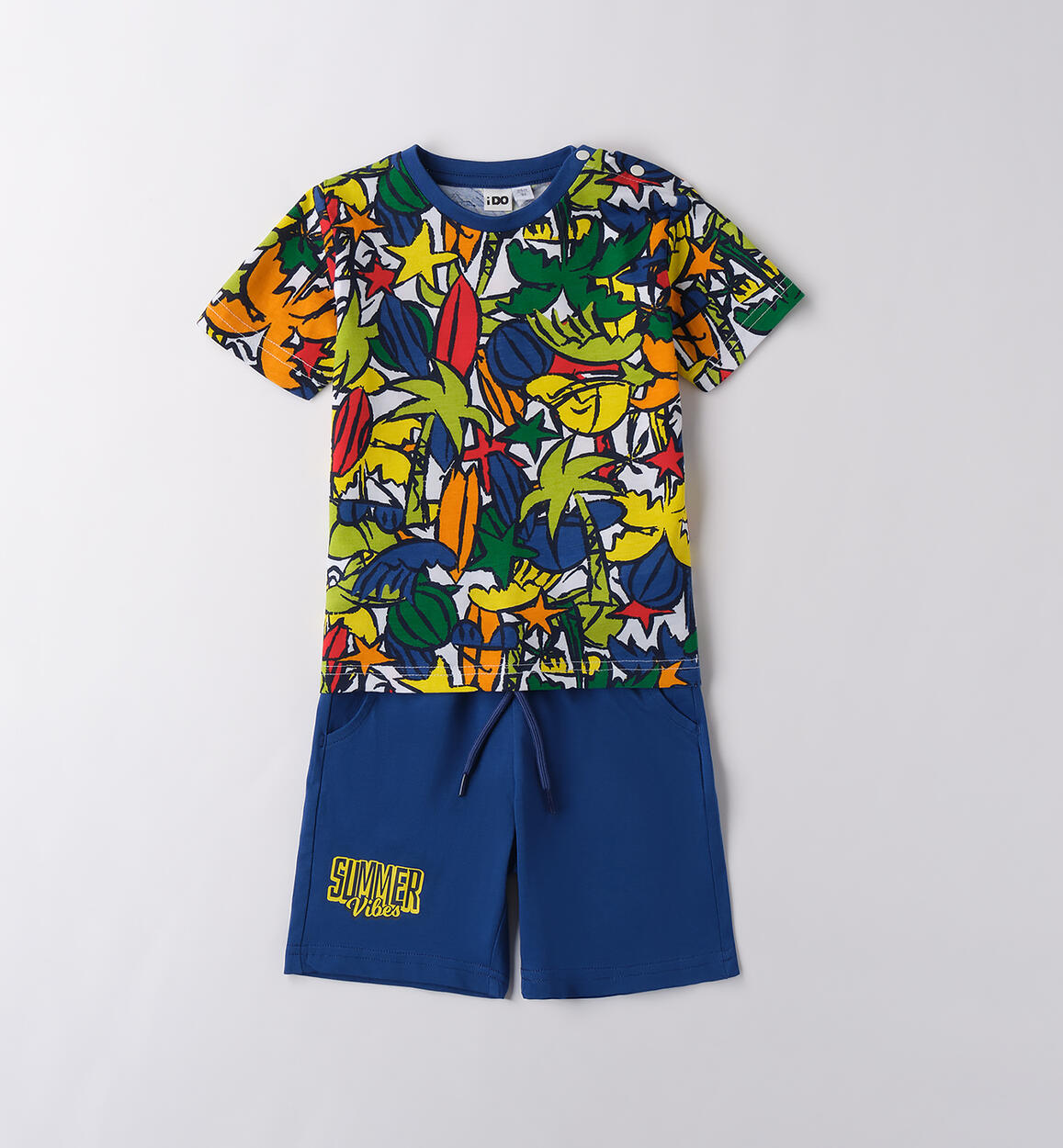 Completino estivo bambino BIANCO-ARANCIO-6BGV - 1274B44500