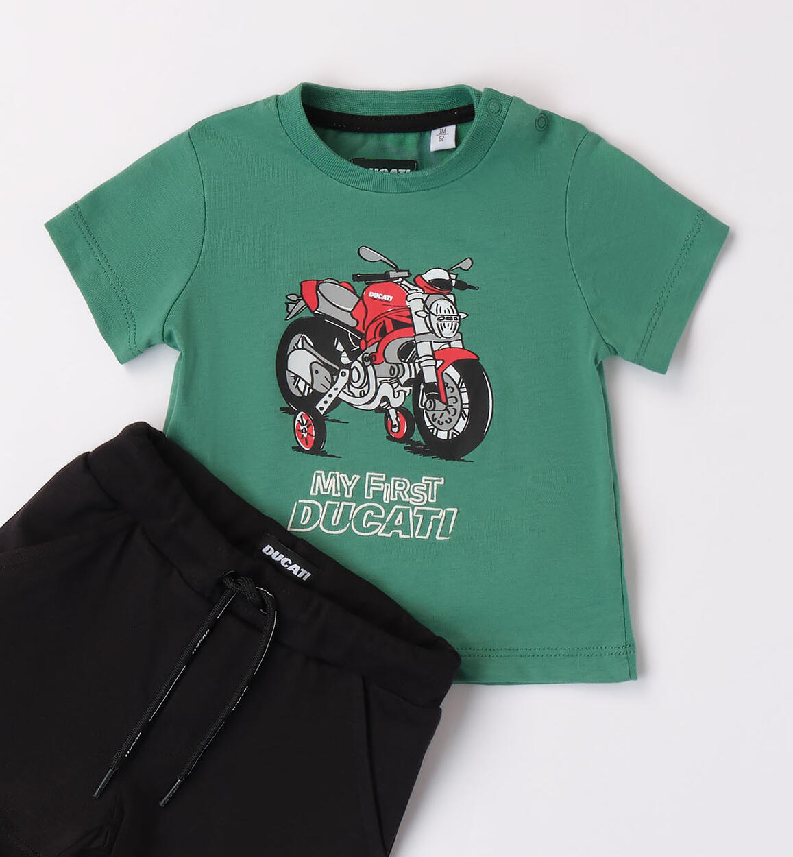 Completino estivo Ducati per bambino VERDE SALVIA-5047 - 027G865300