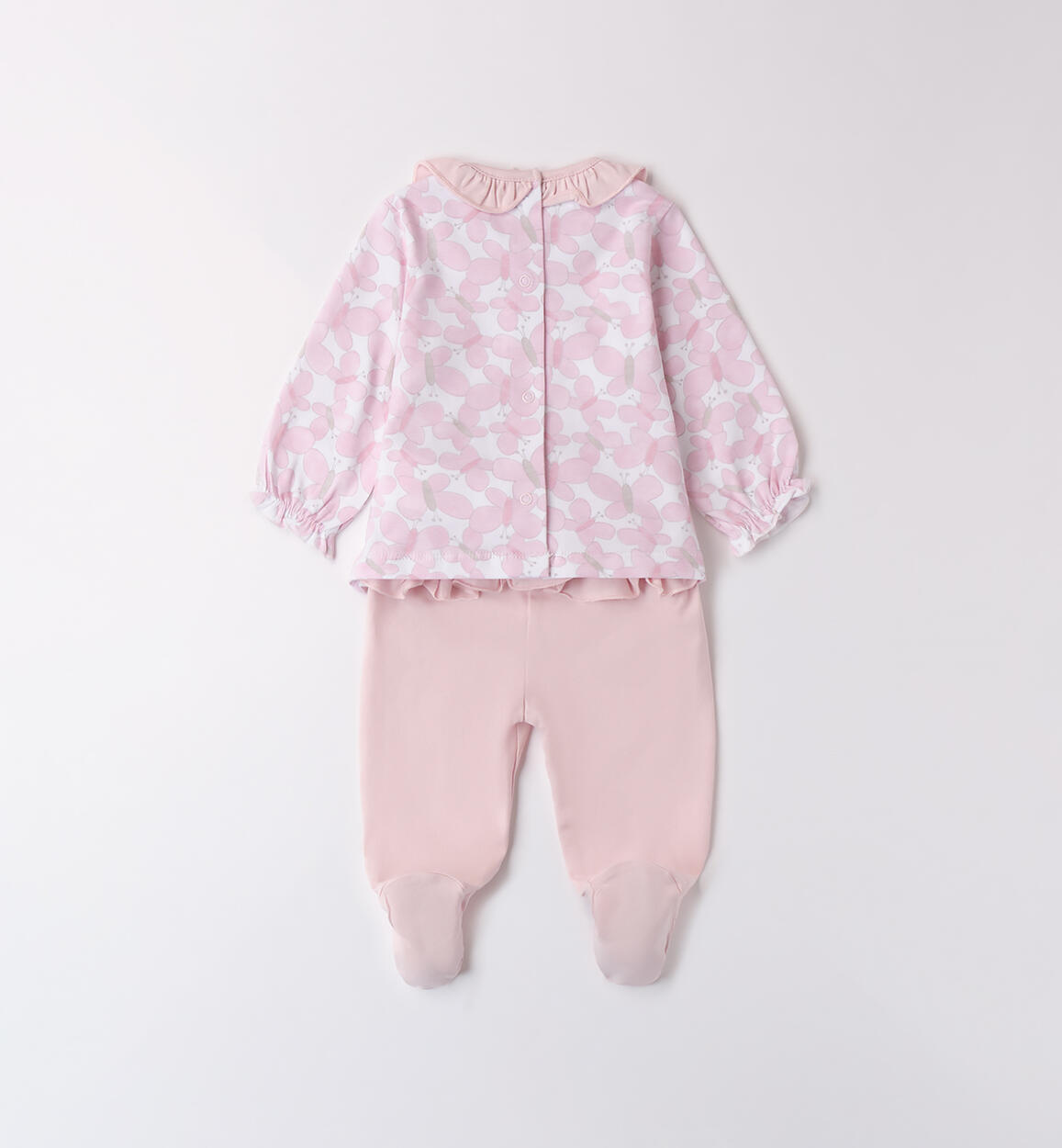 Completino neonata iDO BIANCO-ROSA-6BFF - 0044B07500