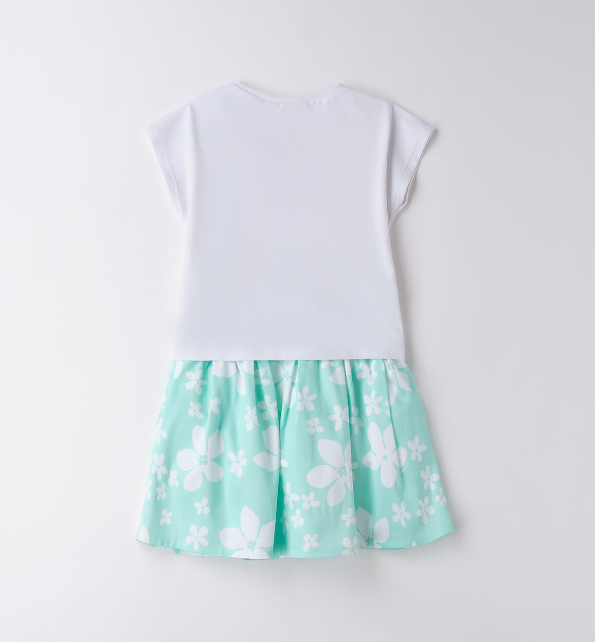 Completino per bambina Sarabanda MENTA-BIANCO-6BLQ - 1870B34500