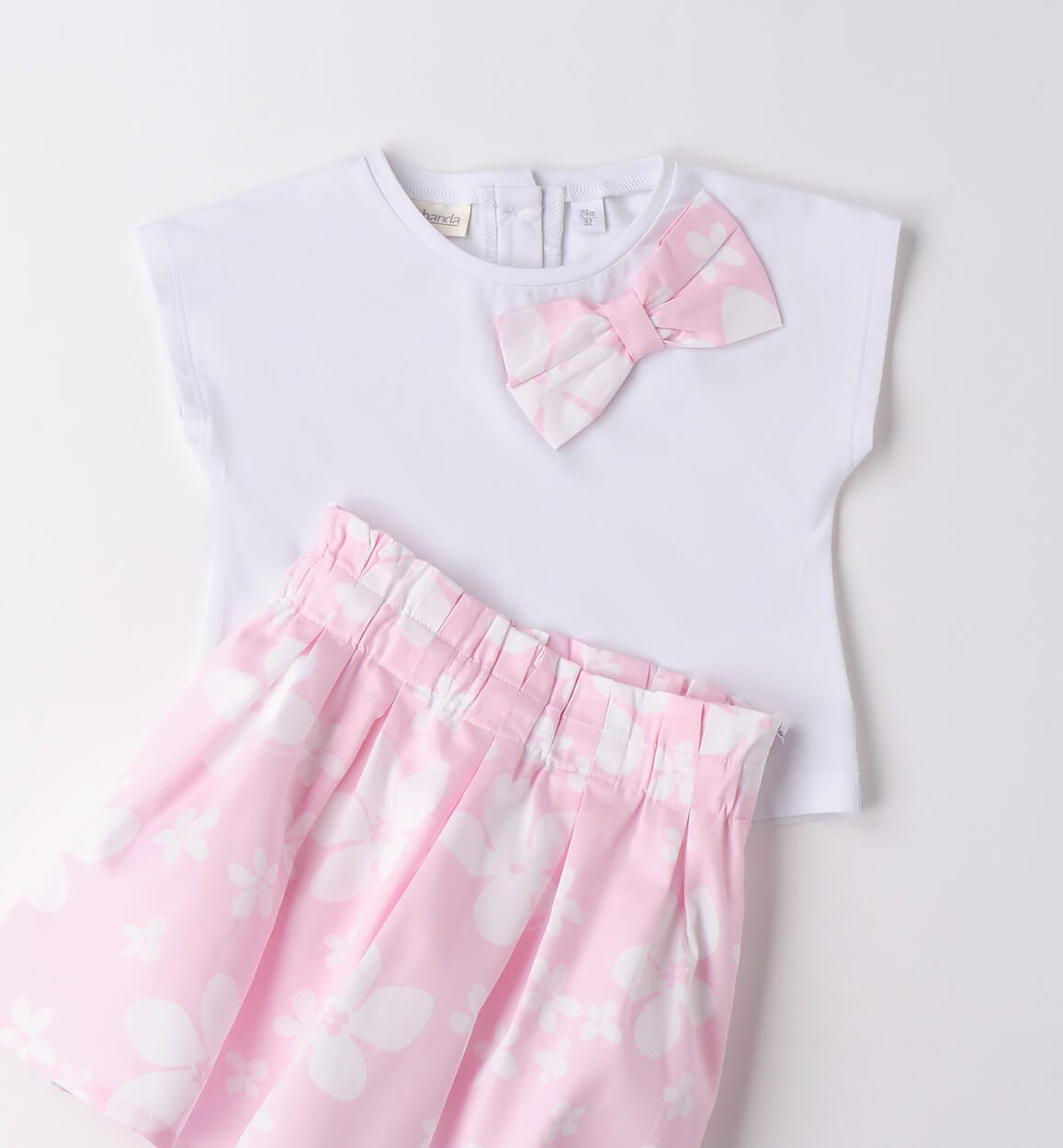 Completino per bambina Sarabanda ROSA-BIANCO-6BLR - 1870B34500