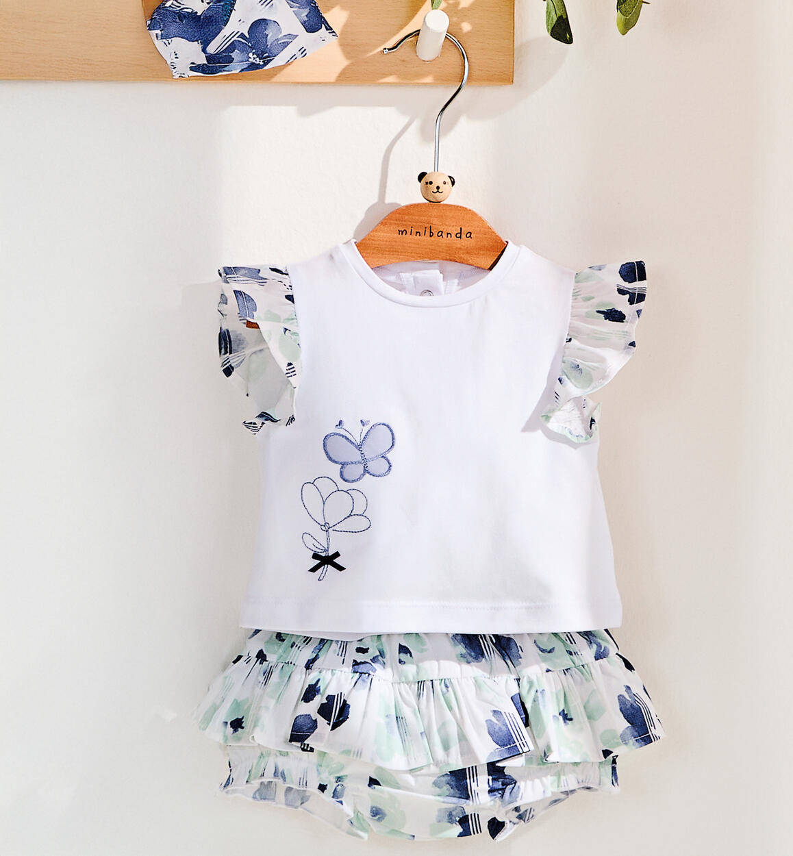 Completino per neonata BIANCO Minibanda