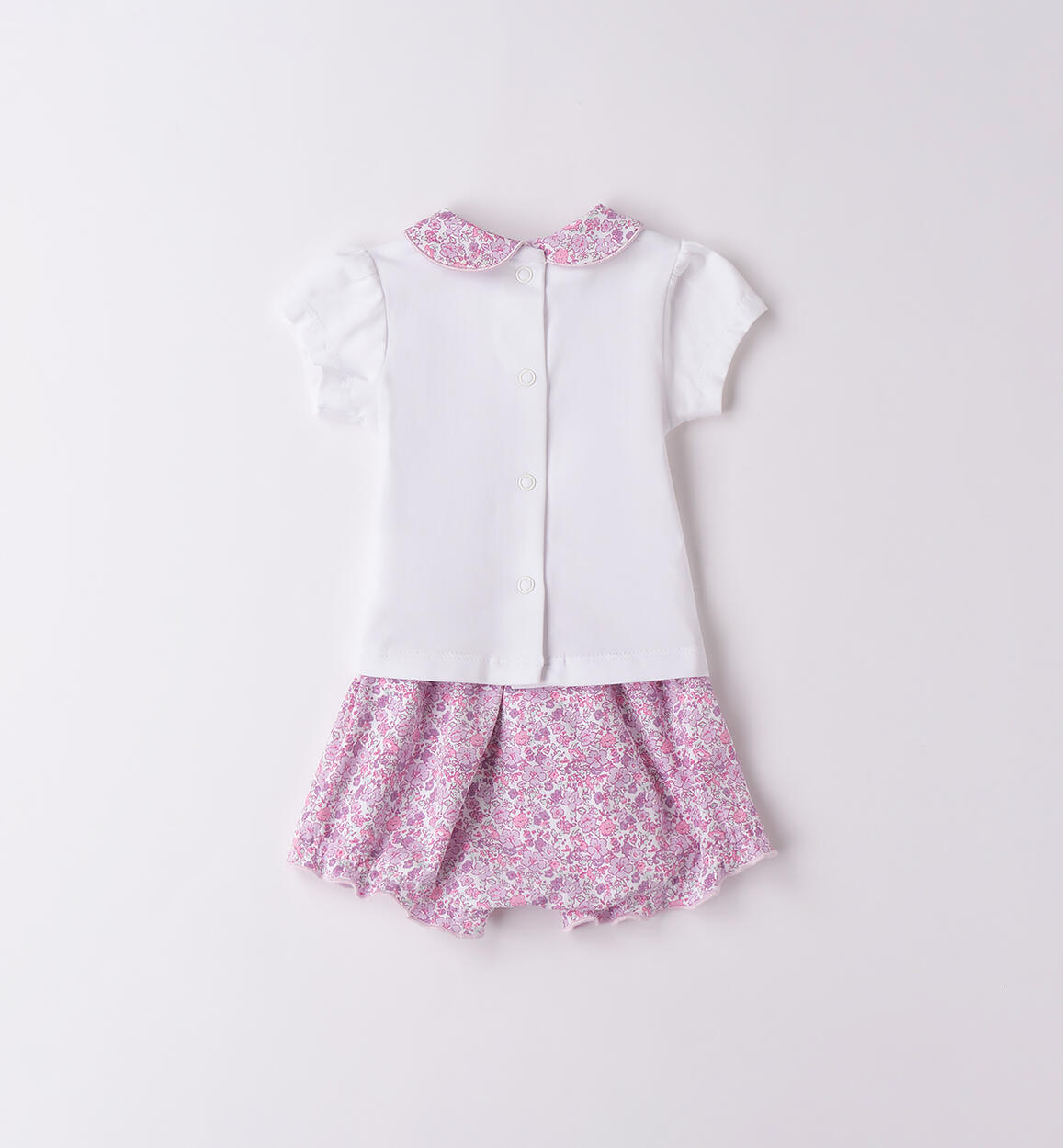Completino per neonata BIANCO-LILLA-6BFB - 0874B09400
