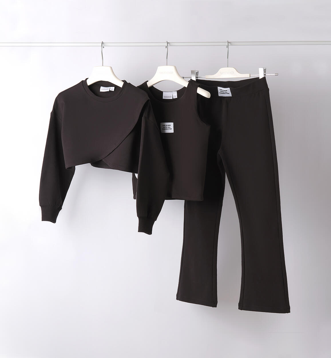 Completo 3 pezzi bambina NERO-0658 - 2840B40000