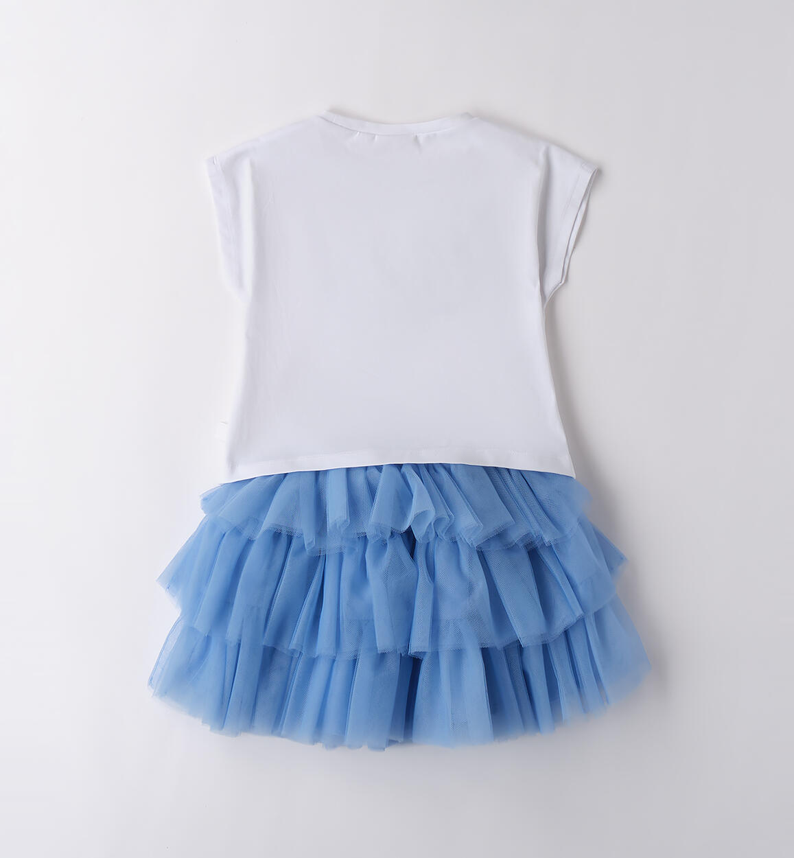 Completo bambina con gonna BIANCO-0113 - 1870B34700