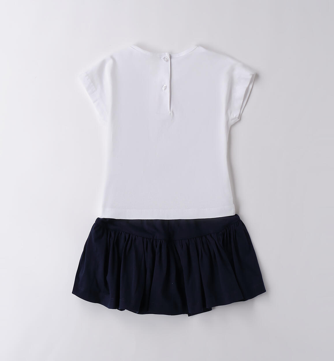 Completo bambina con gonna BIANCO-0113 - 1874B55400