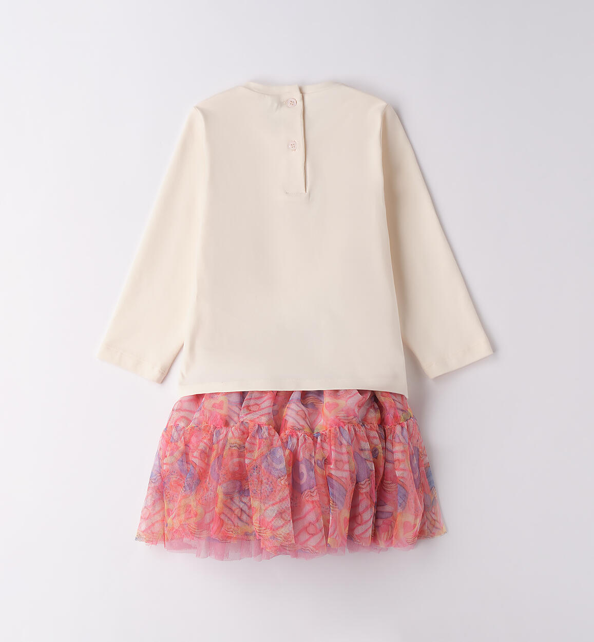 Completo bambina con gonna CREMA-0921 - 1860F24500