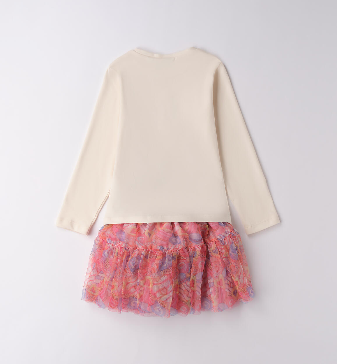 Completo bambina con gonna CREMA-0921 - 1860F24500