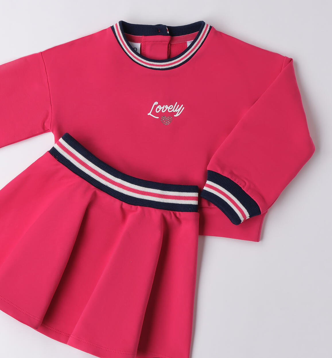 Completo bambina con gonna FRAGOLA-2365 - 1044F33100