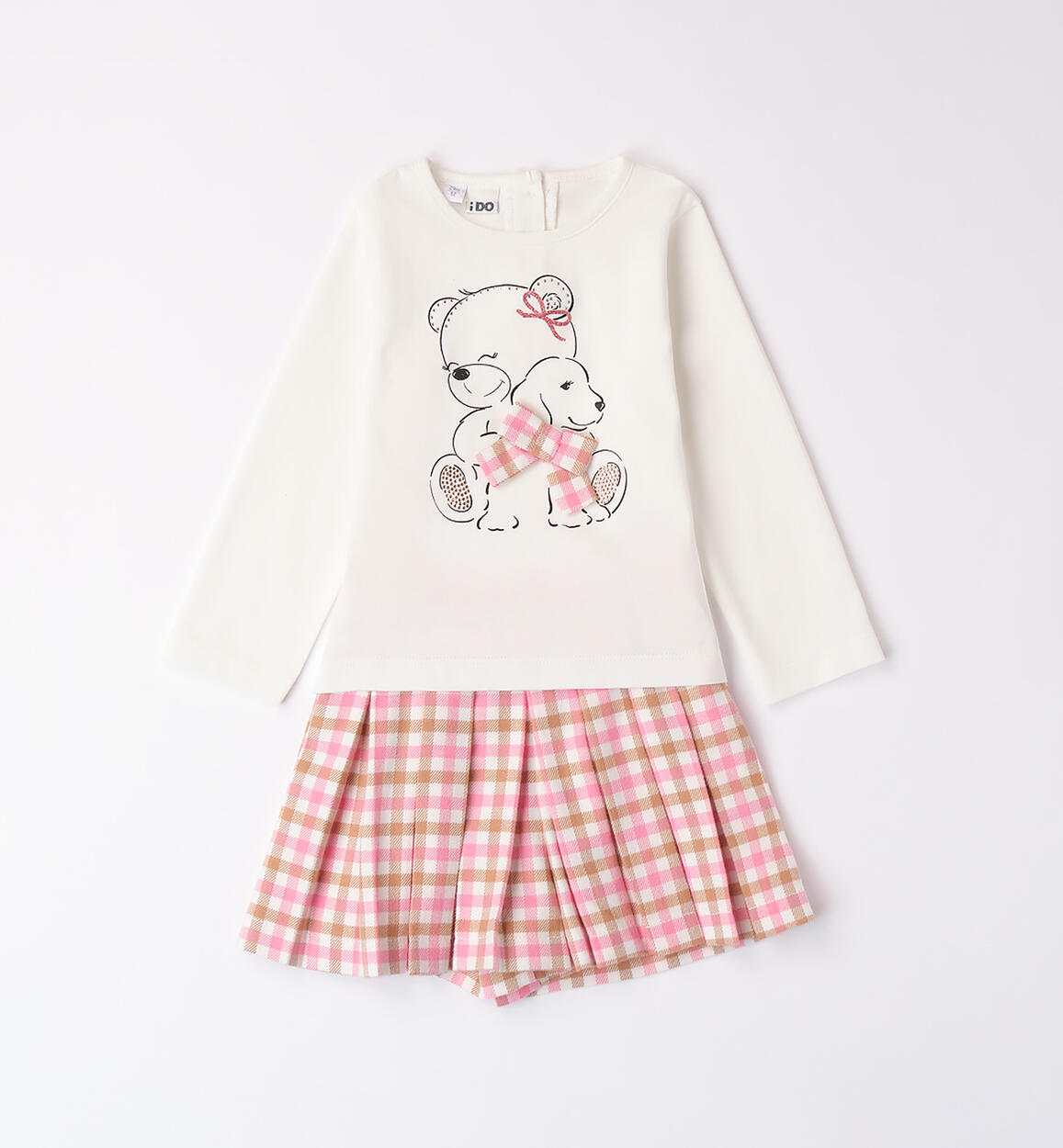Completo bambina con shorts MARRONE iDO