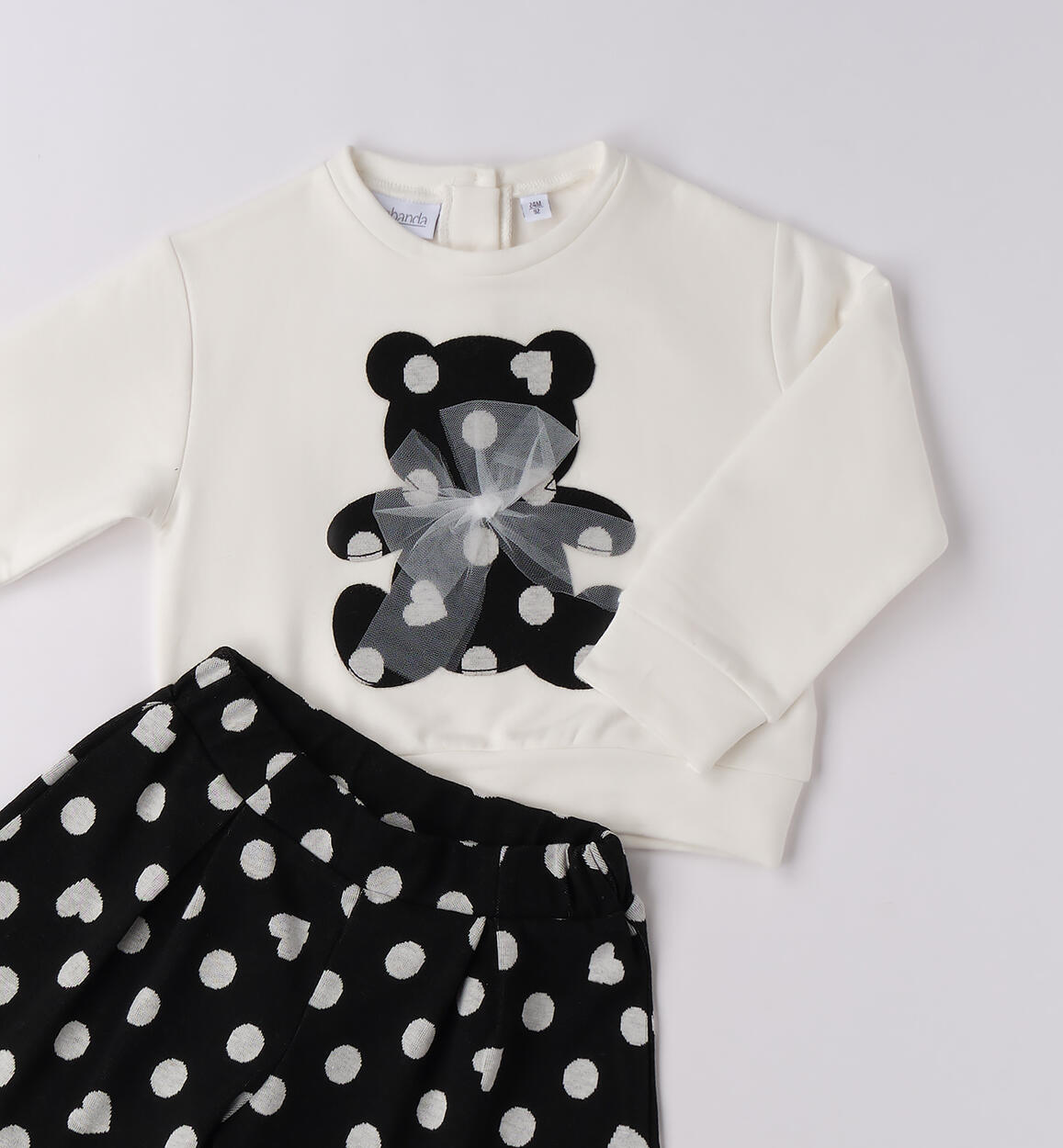 Completo bambina con shorts PANNA-0112 - 1860F36500