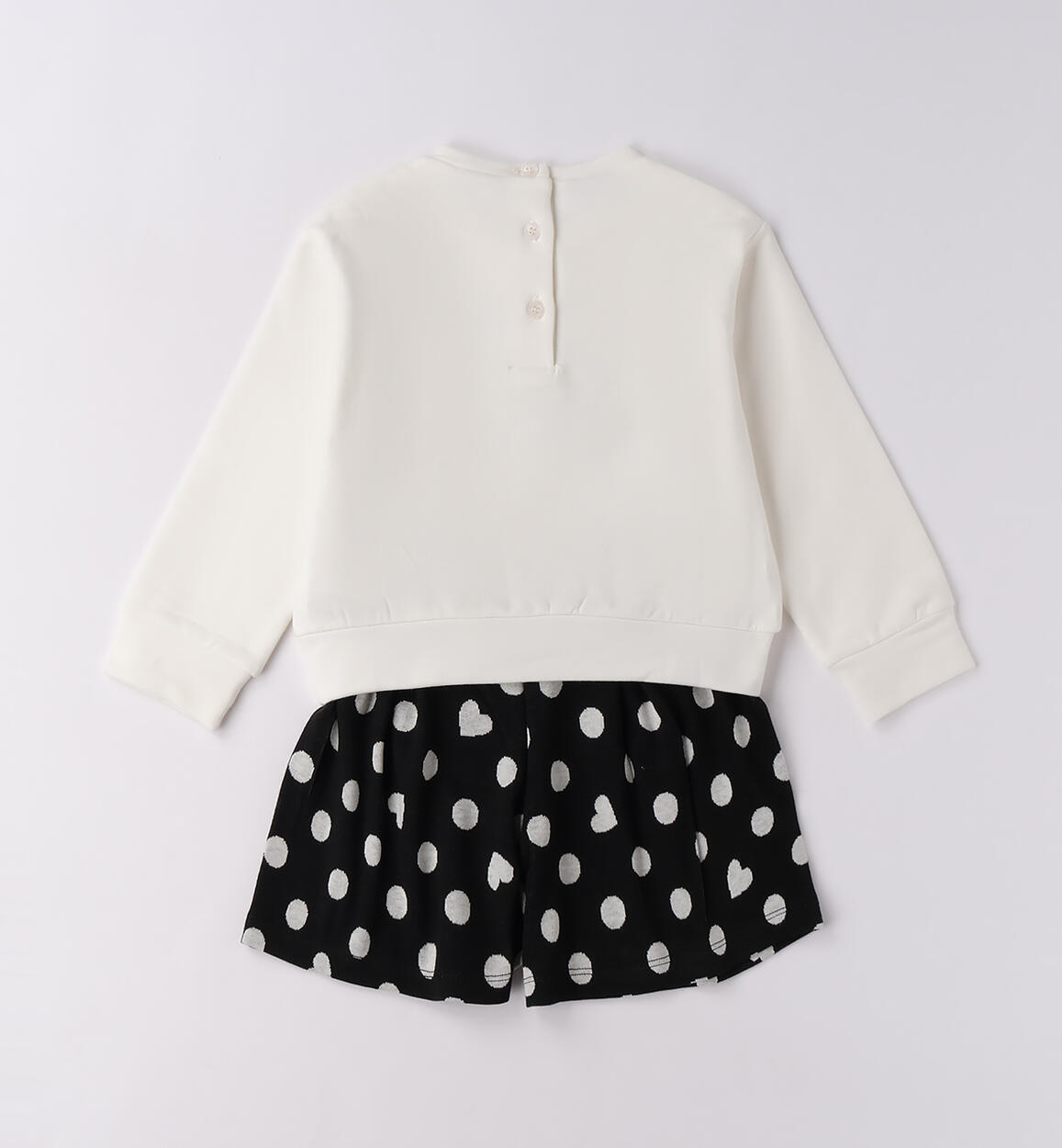 Completo bambina con shorts PANNA-0112 - 1860F36500