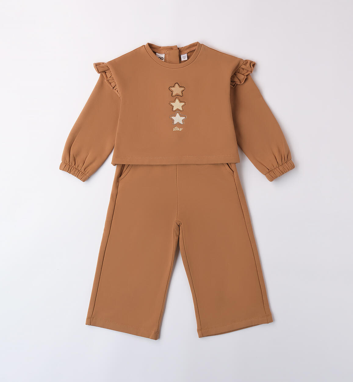Completo bambina due pezzi BEIGE iDO