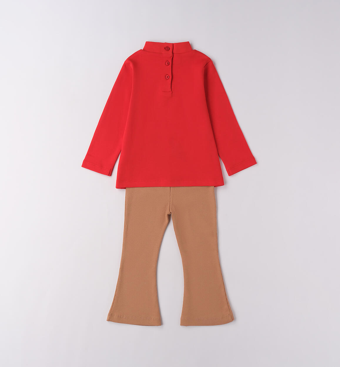 Completo bambina leggings ROSSO-2236 - 1044F34800